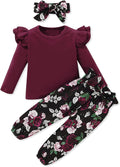Toddler Baby Girl Clothes Set (1-6Y) Long Sleeves Sweatshirt and Pants Outfits Toddler Girl Spring Summer Fall Clothing Set