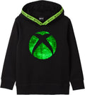 Hoodie for Boys & Girls | Kids Green Silver Game Flip Sequin Hooded Sweater | Childrens Gamers Jumper Clothing Merchandise