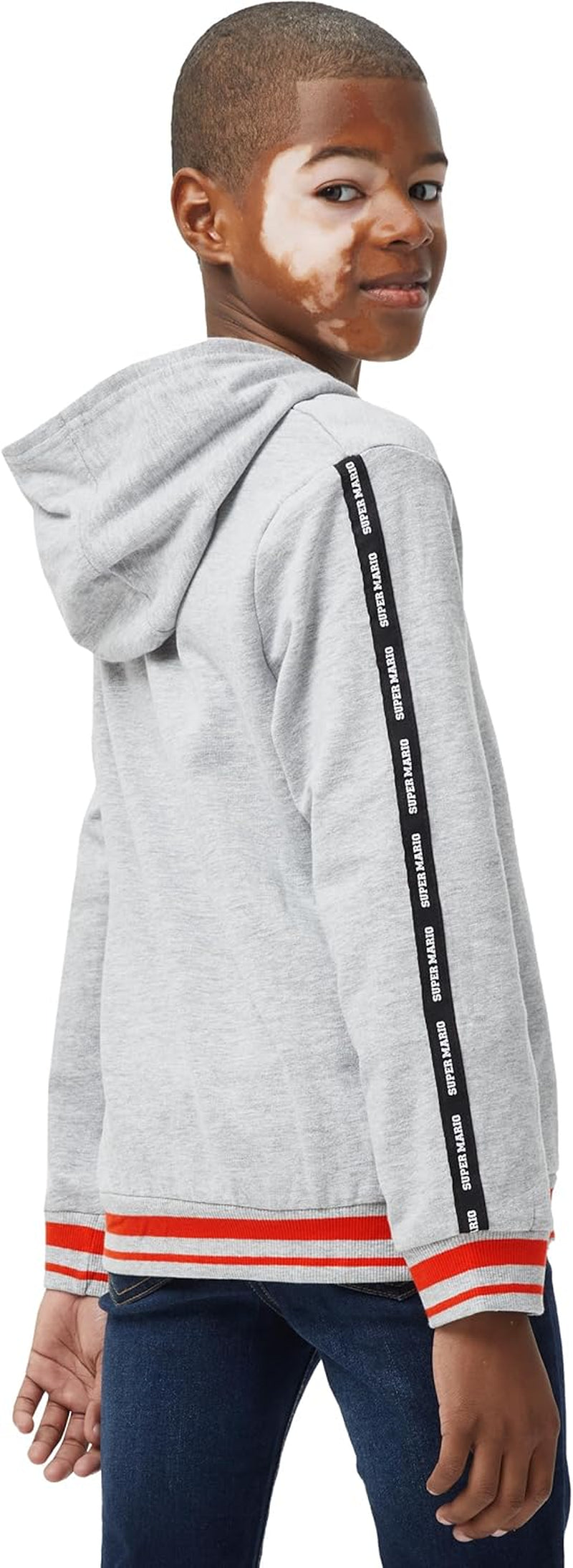 Hoodie | Mario Boys Hoodie | Boys' Hoodies | Ages 3 to 12 Years | Official Mario Merchandise