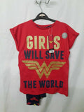 Girls Novelty Wonder Woman Dress up Pyjamas Kids DC Comics Full Length - CHOOSE