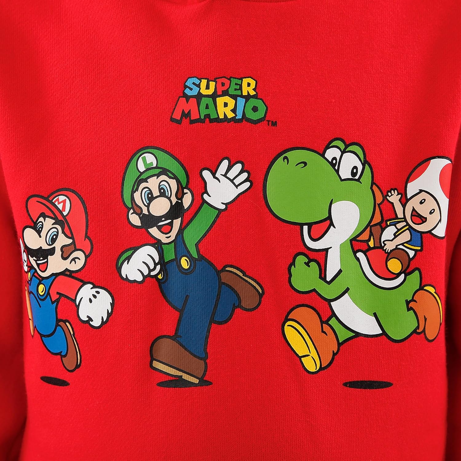 Super Mario Hoodie for Boys | Luigi, Yoshi, Toad Boys Hoodie | Gaming Hoodie for Kids | Official Merchandise | Red 5-6 Years (Smhd6589)