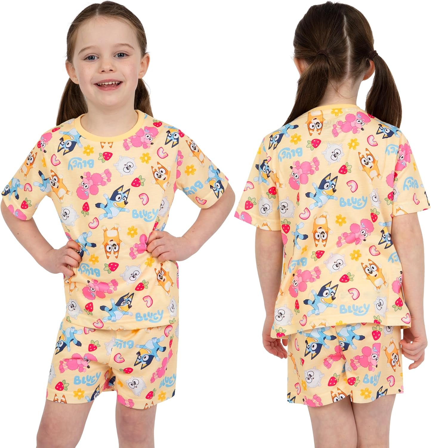 Pyjamas | Bingo Girls Pyjamas | 2 Pack Kids Pjs | Pack of 2 Girls' Pyjama Sets | Ages 18 Months to 8 Years