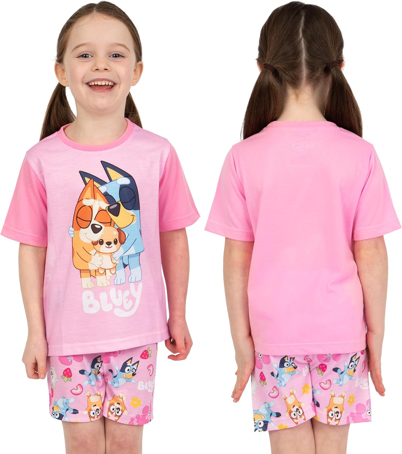 Pyjamas | Bingo Girls Pyjamas | 2 Pack Kids Pjs | Pack of 2 Girls' Pyjama Sets | Ages 18 Months to 8 Years